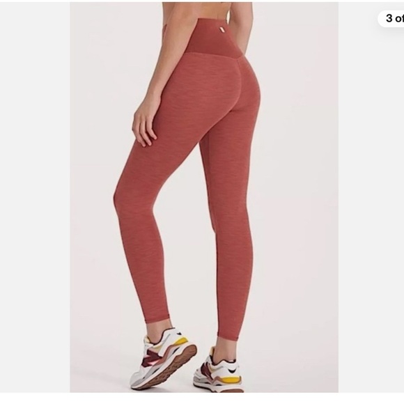 NWOT Vuori Lux Rib Studio Legging IN Cinnamon Heather XL - Picture 2 of 6